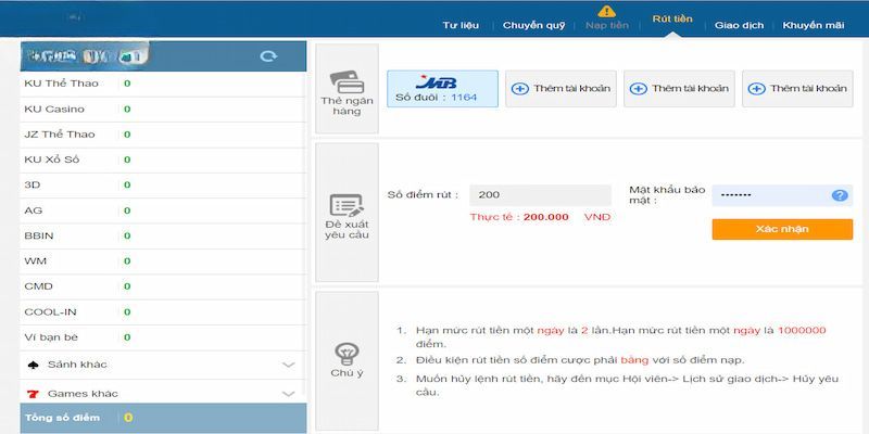 2 cách rút tiền Kubet dễ nhất hiện nay